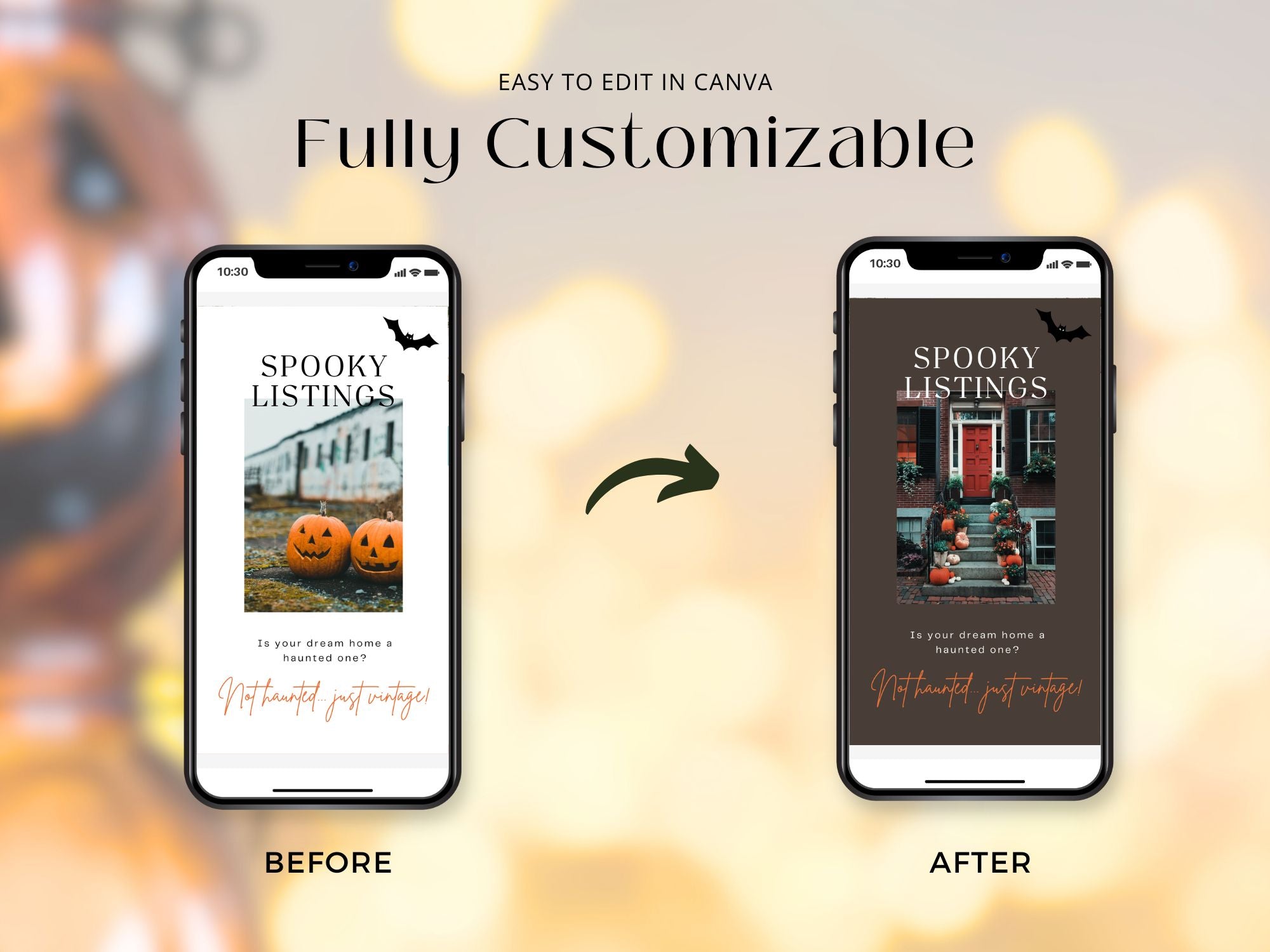 Halloween-themed real estate Instagram reels for realtors to engage their audience with spooky, festive content.