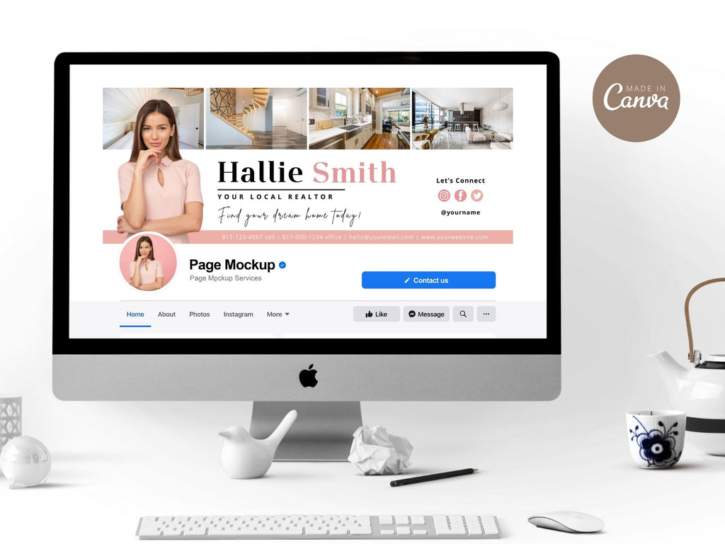 Real Estate Facebook Covers Vol 01 - Professionally designed covers for real estate professionals' Facebook pages.