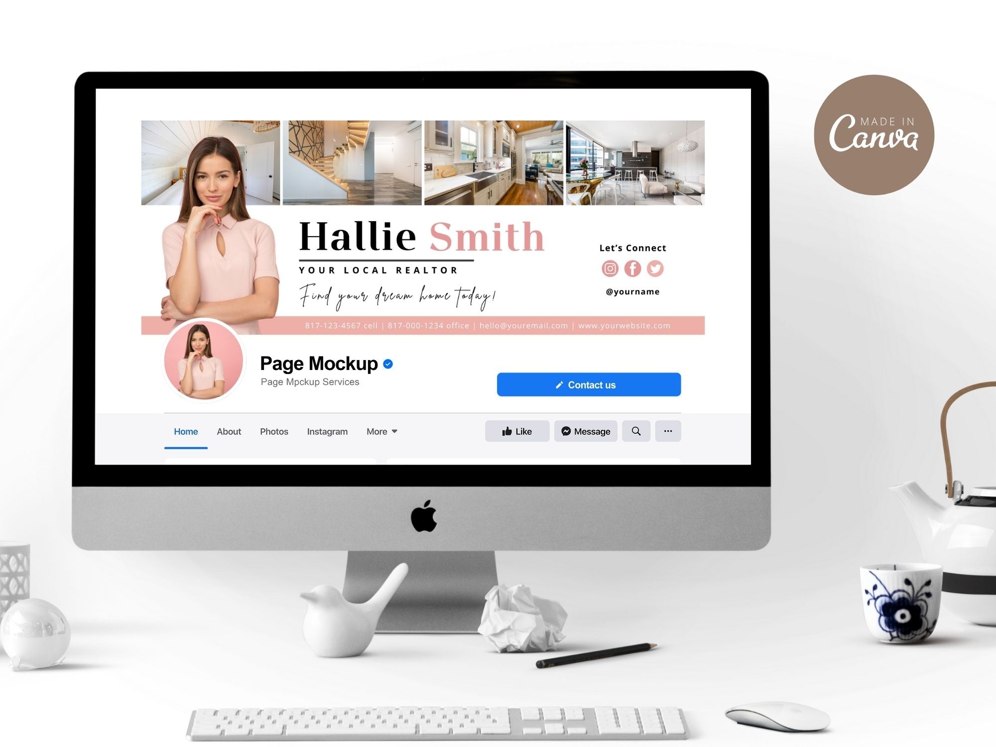 Real Estate Facebook Covers Vol 01 - Professionally designed covers for real estate professionals' Facebook pages.