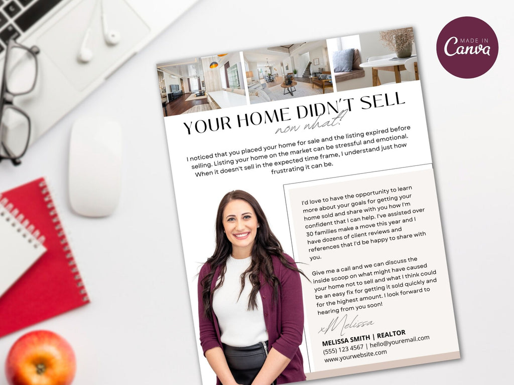 Expired Listing Real Estate Letter Vol 01 - Purposeful letter crafted to reignite interest in expired listings, showcasing real estate expertise and delivering valuable insights.