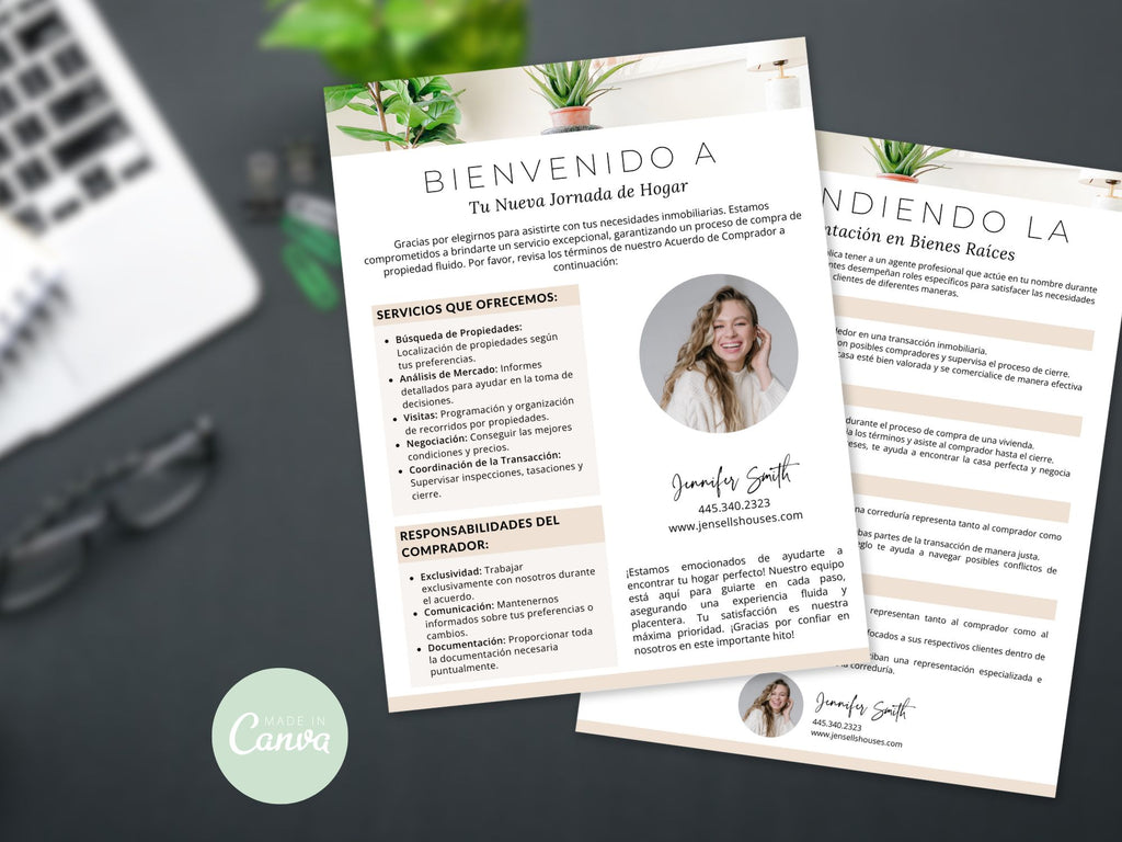Spanish Buyer Agent Commission Sheets Vol 01 - Real estate commission and representation
sheets in Spanish for agents and clients.