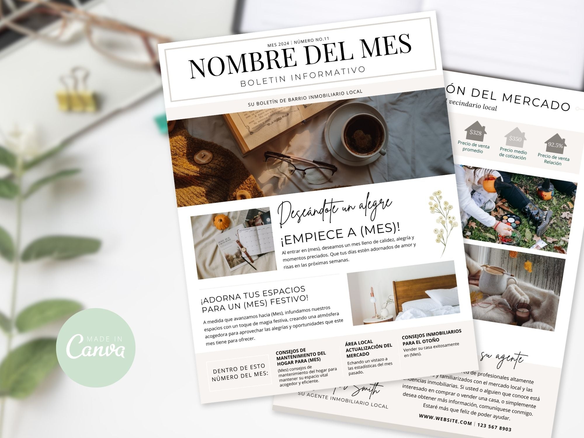 Spanish Real Estate Newsletter Vol 01- Informative real estate updates for Spanish-speaking  clients.