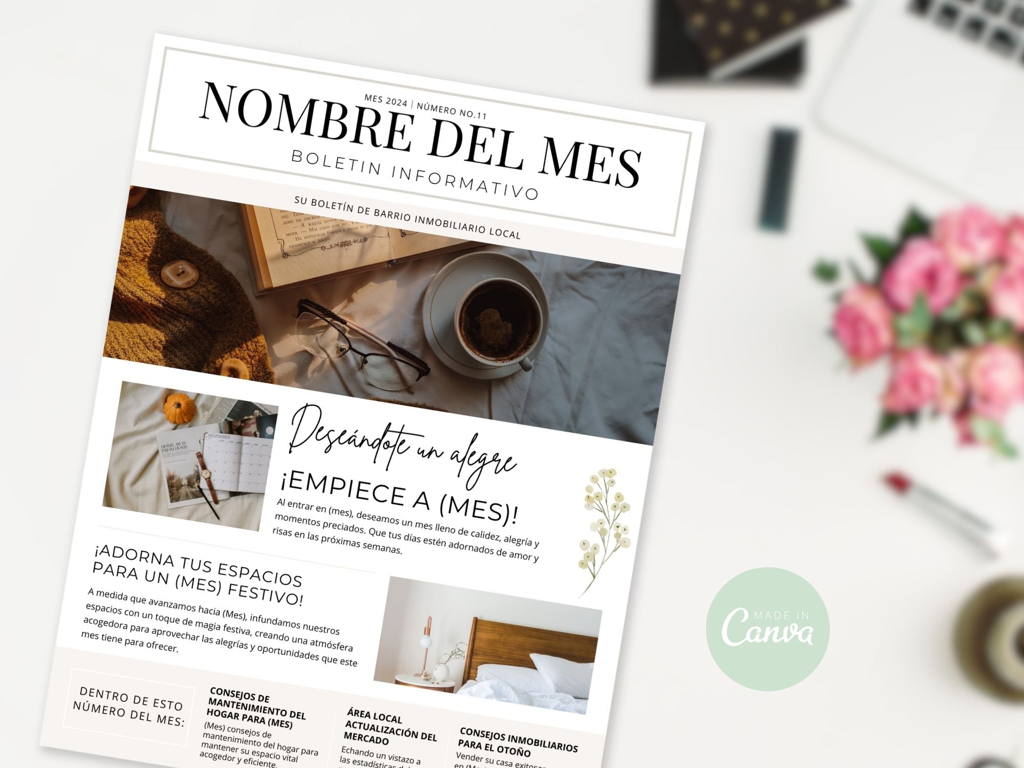 Spanish Real Estate Newsletter Vol 01- Informative real estate updates for Spanish-speaking  clients.