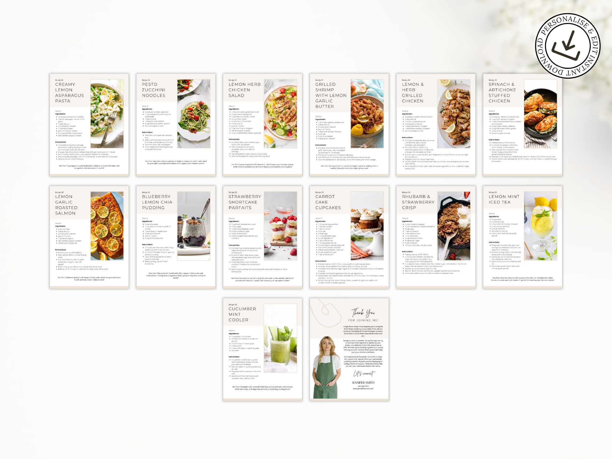 Spring Recipe Cookbook featuring fresh and seasonal meal ideas