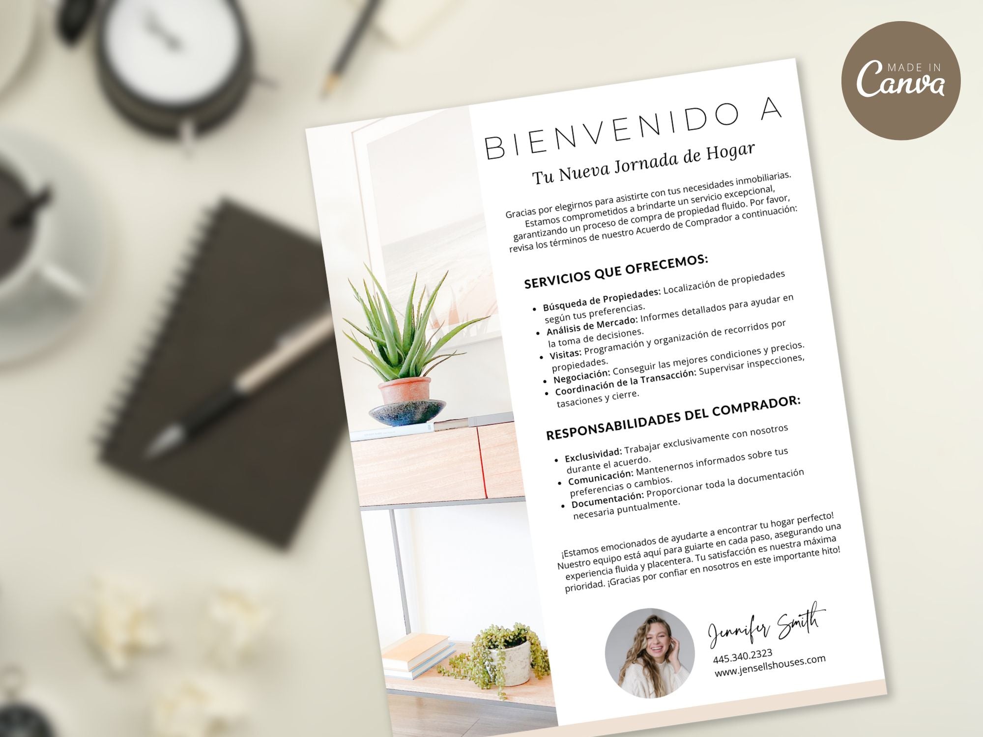 Spanish Agent Commission Bundle Vol 01 - Real estate documents in Spanish explaining commission structures and services for agents.