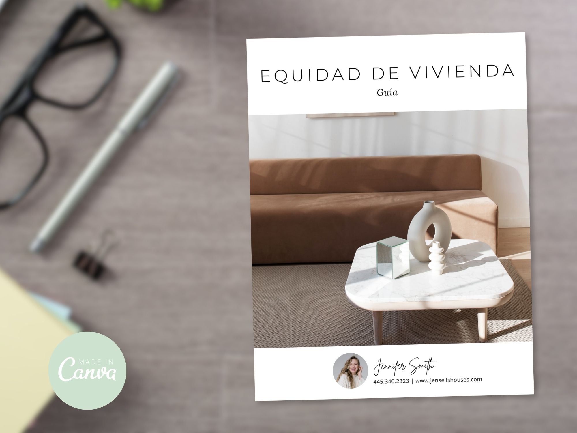 Minimal Spanish home equity guide with essential information for homeowners.
