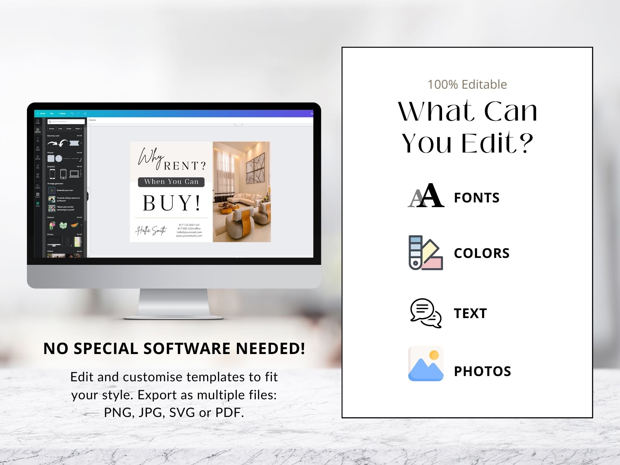 Rent Vs Own Postcard Vol 01- Showcasing the advantages of homeownership.