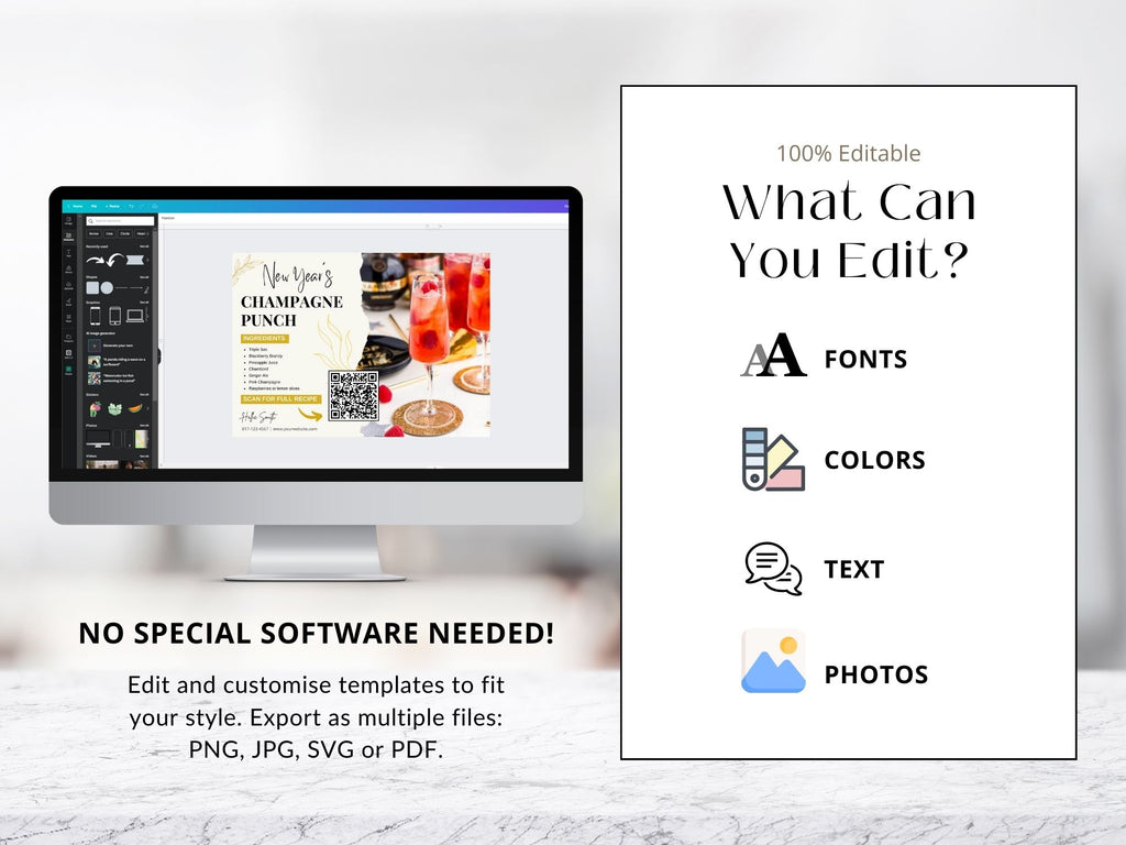 Real Estate New Year Recipe Postcard Bundle: Spreading Culinary Inspiration and Warm New Year Greetings to Clients and Prospects