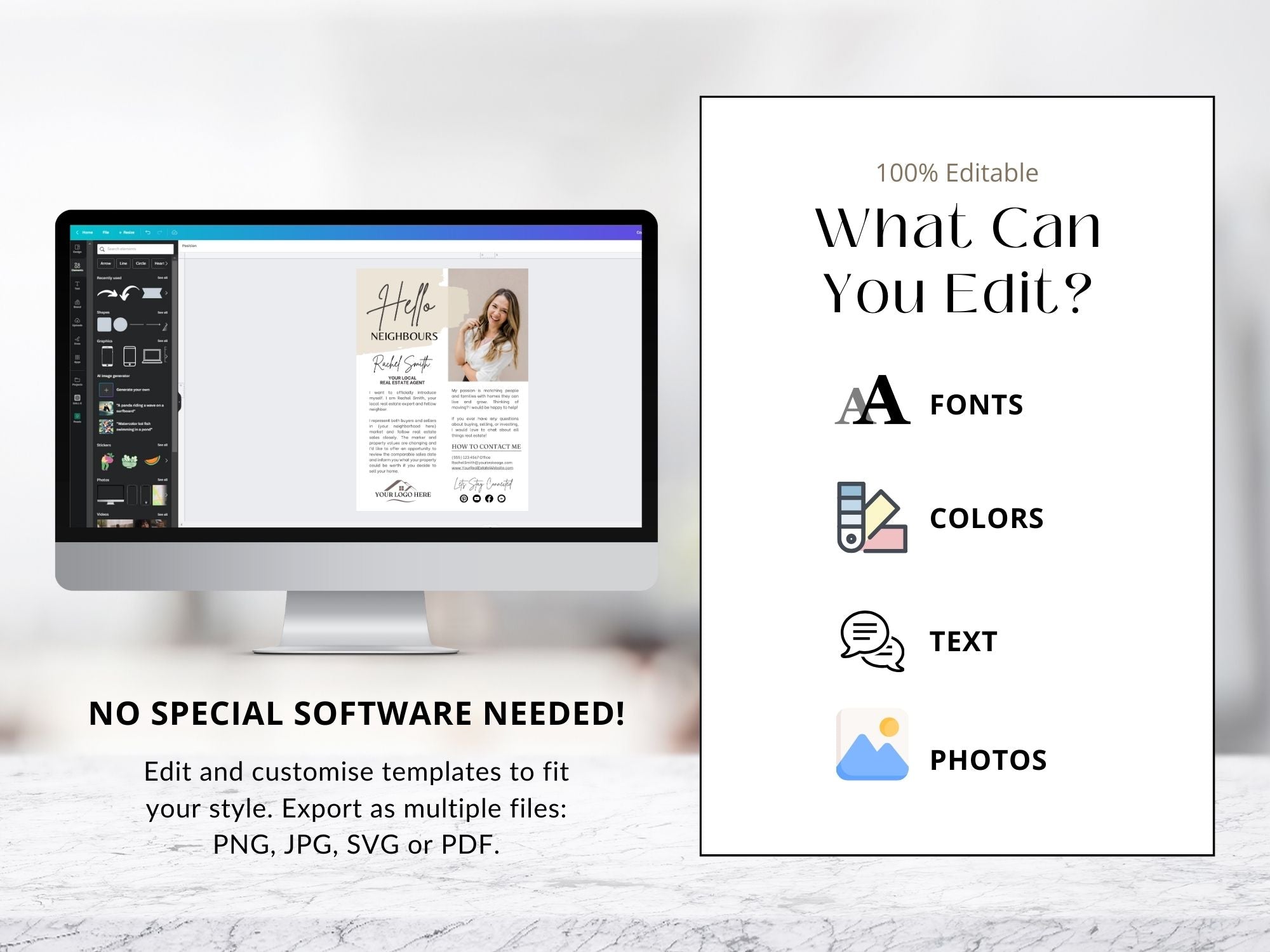 Hello Neighbors Real Estate Letter Vol 03 - Professionally designed real estate letter template for fostering connections with your community.