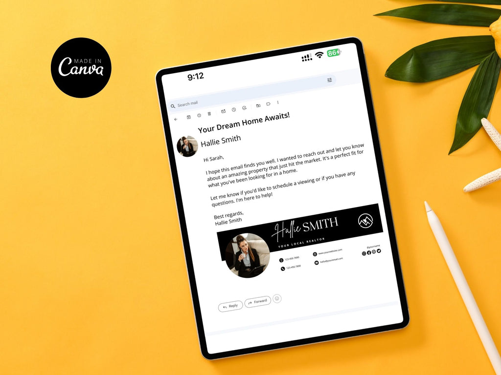Real Estate Email Signatures Vol 01 - Professional email signatures for real estate professionals.