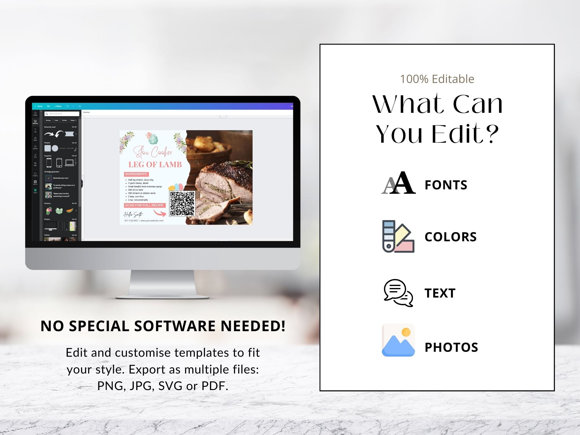 Easter Recipe Postcard Bundle - Professionally designed real estate postcards featuring mouthwatering Easter recipes.
