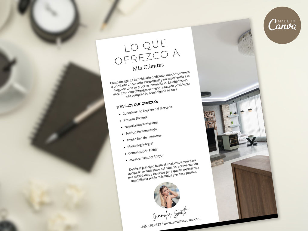 Spanish Agent Commission Bundle Vol 02 - Real estate documents in Spanish explaining
commission structures and services for agents.