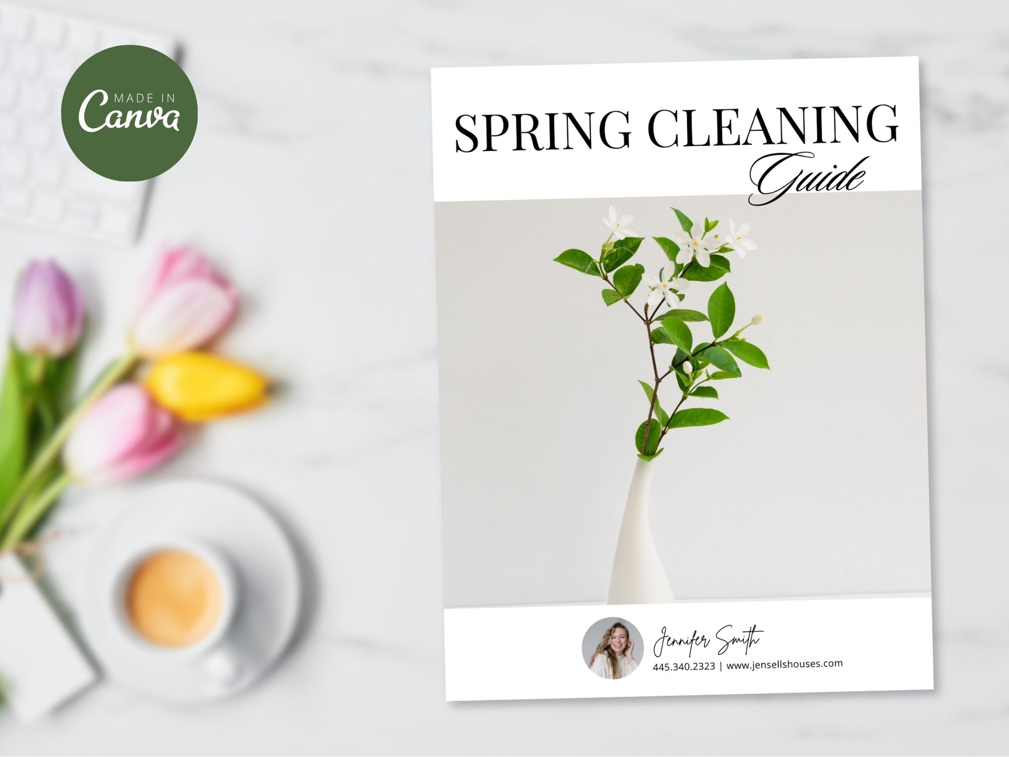 Spring Cleaning Guide with home organization and decluttering tips