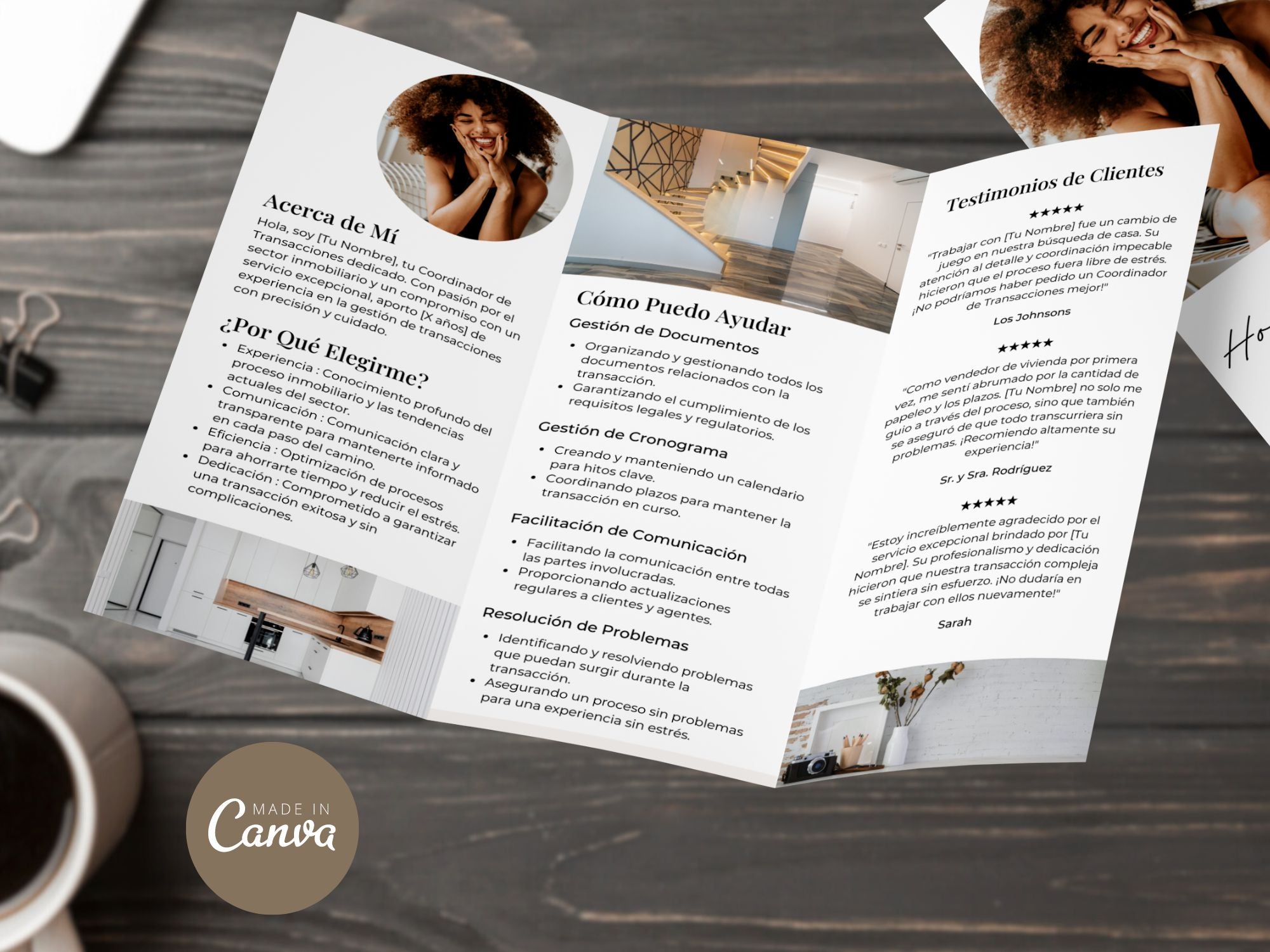 Spanish Transaction Coordinator Brochure - Impress your clients with clear communication and seamless transactions.
