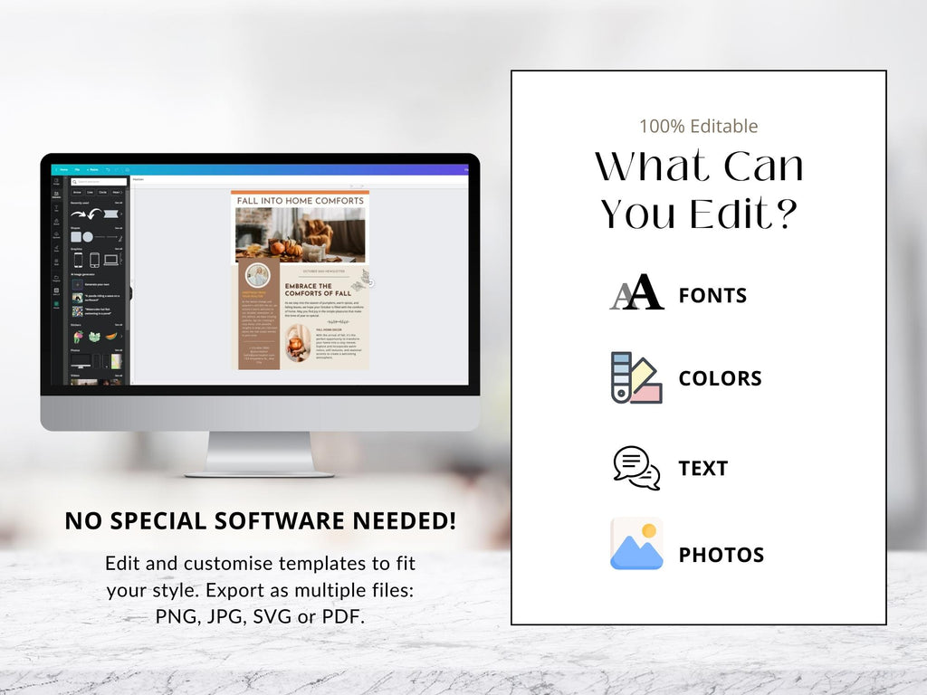 Real Estate Modern Newsletter 2023 - Sleek and modern newsletter template for delivering important updates, expressing seasonal greetings, and maintaining a professional connection with your real estate audience during the month of October.