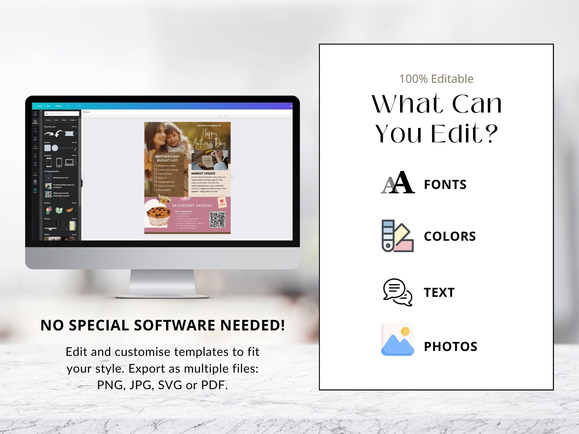 Holiday Newsletter Bundle - Spread holiday cheer and stay connected with festive newsletter templates.