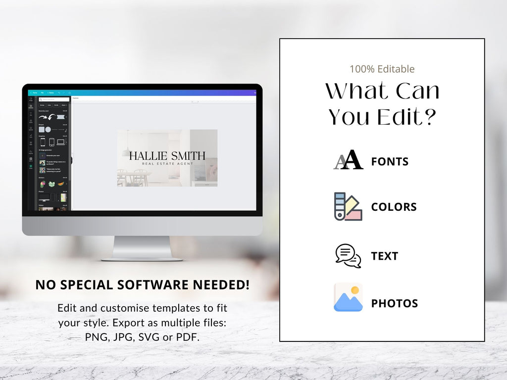 Real Estate Beige Business Card Set - Sleek and sophisticated business cards in a timeless beige color scheme for real estate professionals.