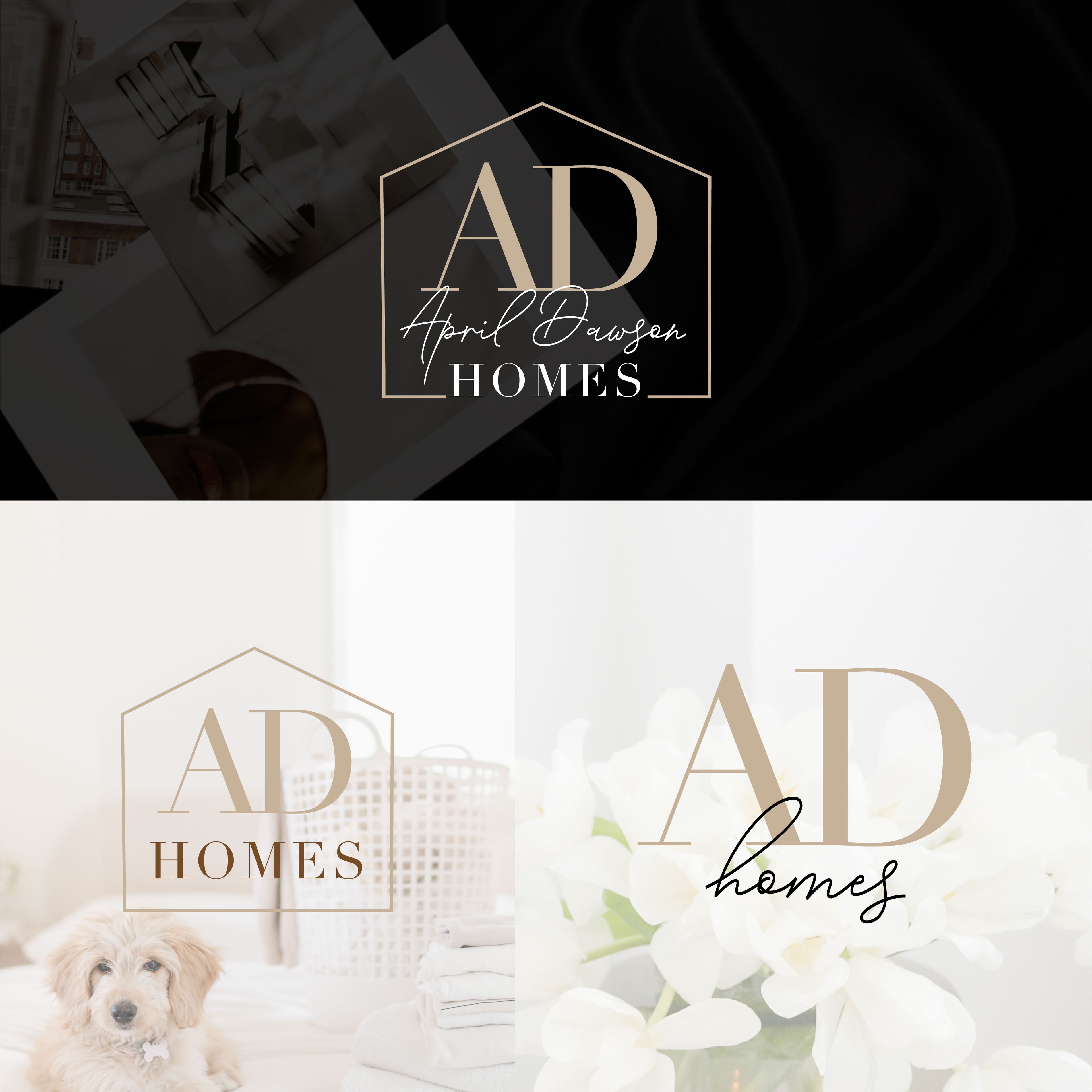 April Dawson Modern Real Estate Logo