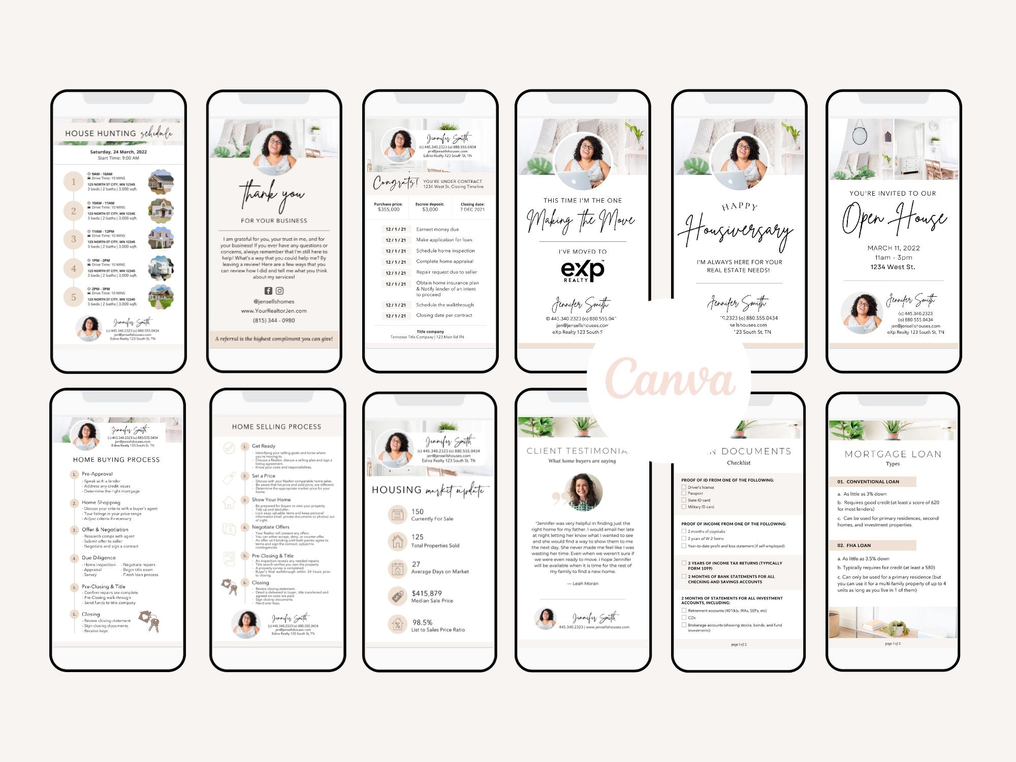 Real Estate Textable Bundle - Elevate your real estate communication with a comprehensive package of digital tools, including home buying and selling guides, market updates, house hunting schedules, and more.