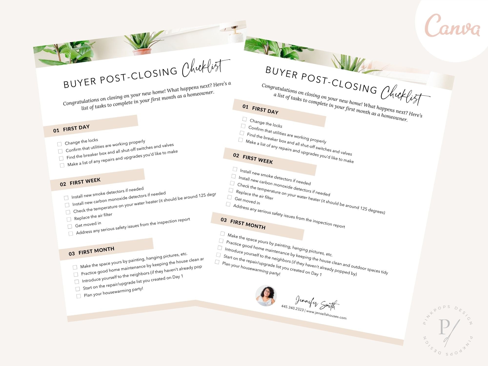 Real Estate Buyer Post-Closing Checklist - Editable template for ensuring a smooth transition for buyers after closing in the real estate journey.