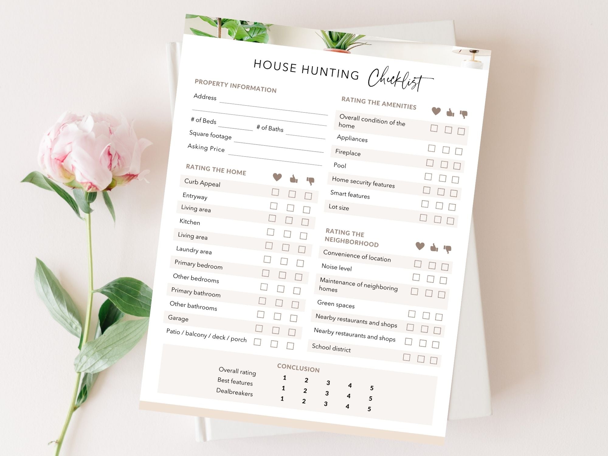 Real Estate House Hunting Checklist - Editable template for optimizing your house hunting experience and ensuring a well-organized and informed approach to finding your ideal home in the competitive real estate market.