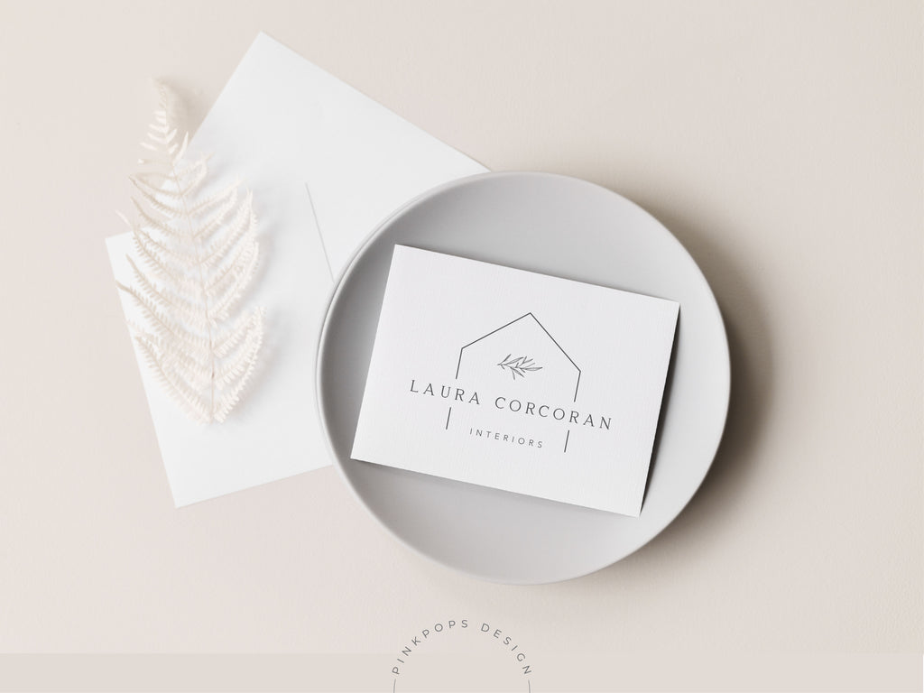 Real Estate Laura Corcoran Logo Template - Sleek and stylish logo design personalized for Laura Corcoran, offering a distinctive visual identity with sophistication and a contemporary touch.
