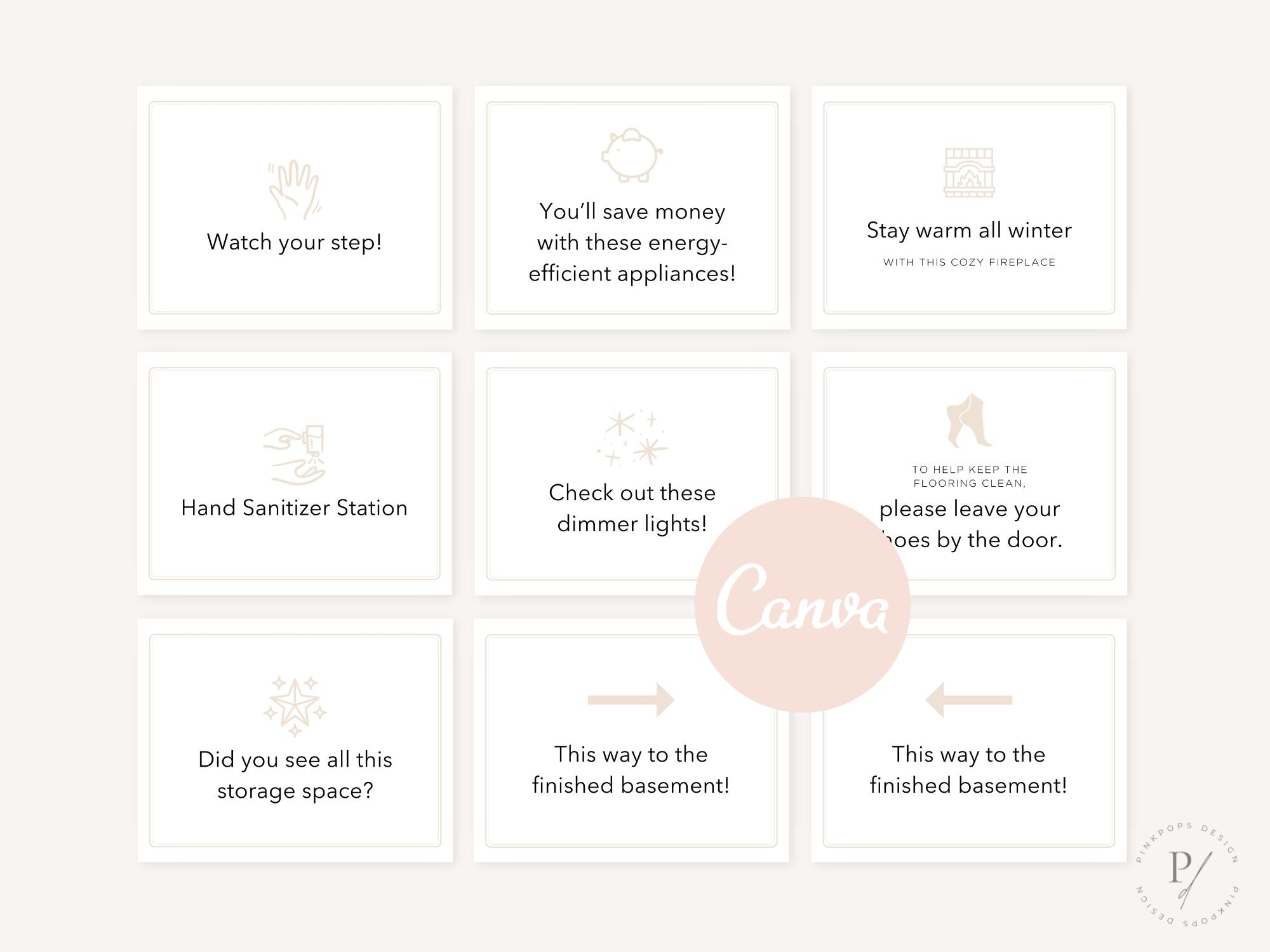 Real Estate Open House Bundle - Comprehensive collection of professional templates and tools for elevating open house events, including eye-catching flyers, directional signs, feedback forms, and Instagram templates.