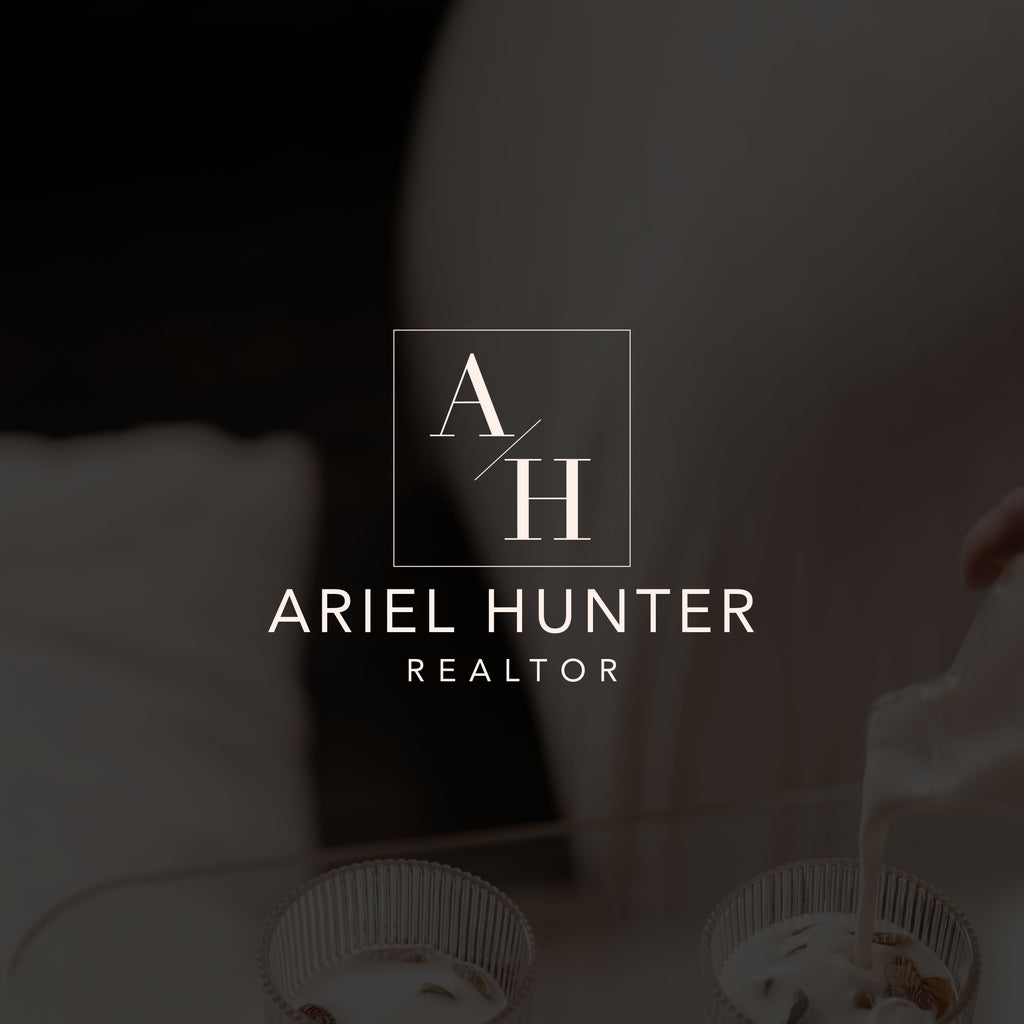 Ariel Hunter Modern Real Estate Logo