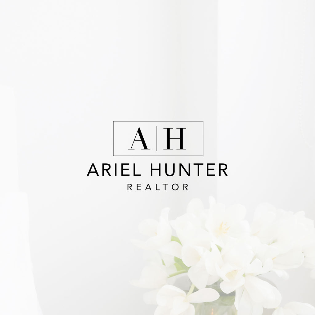 Ariel Hunter Modern Real Estate Logo