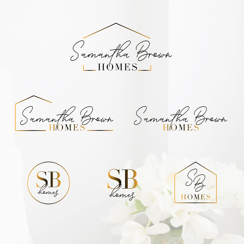 Samantha Brown Modern Real Estate Logo