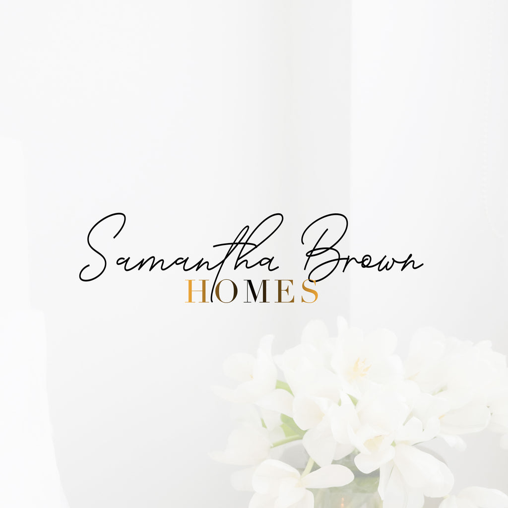 Samantha Brown Modern Real Estate Logo