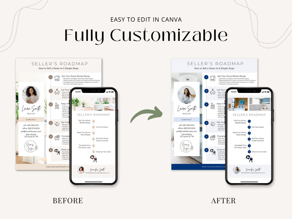 Home Seller's Roadmap Textable and Flyer Bundle Equip your home sellers with a detailed Seller's Roadmap and a convenient Textable Seller Roadmap for a seamless and successful home selling experience.