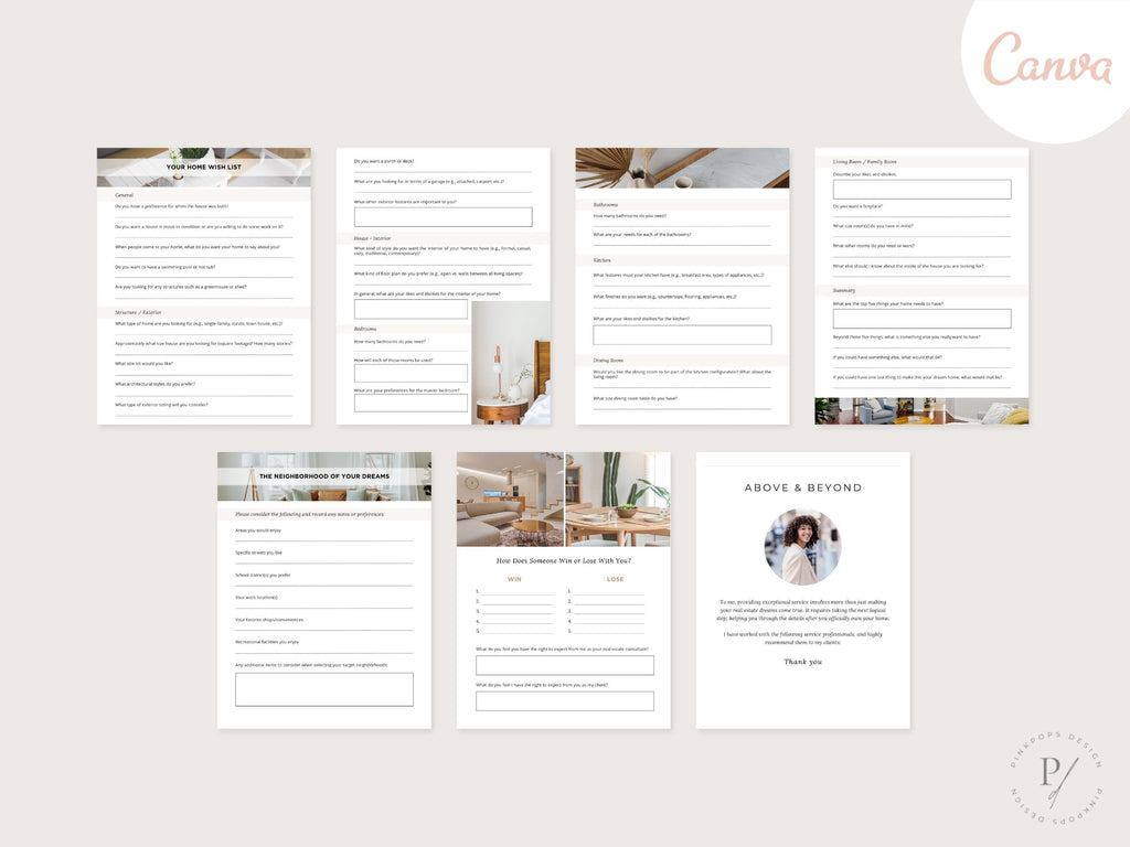 Minimal Buying A Home Workbook: Streamlining the home buying journey with essential prompts and organized sections for stress-free purchase.
