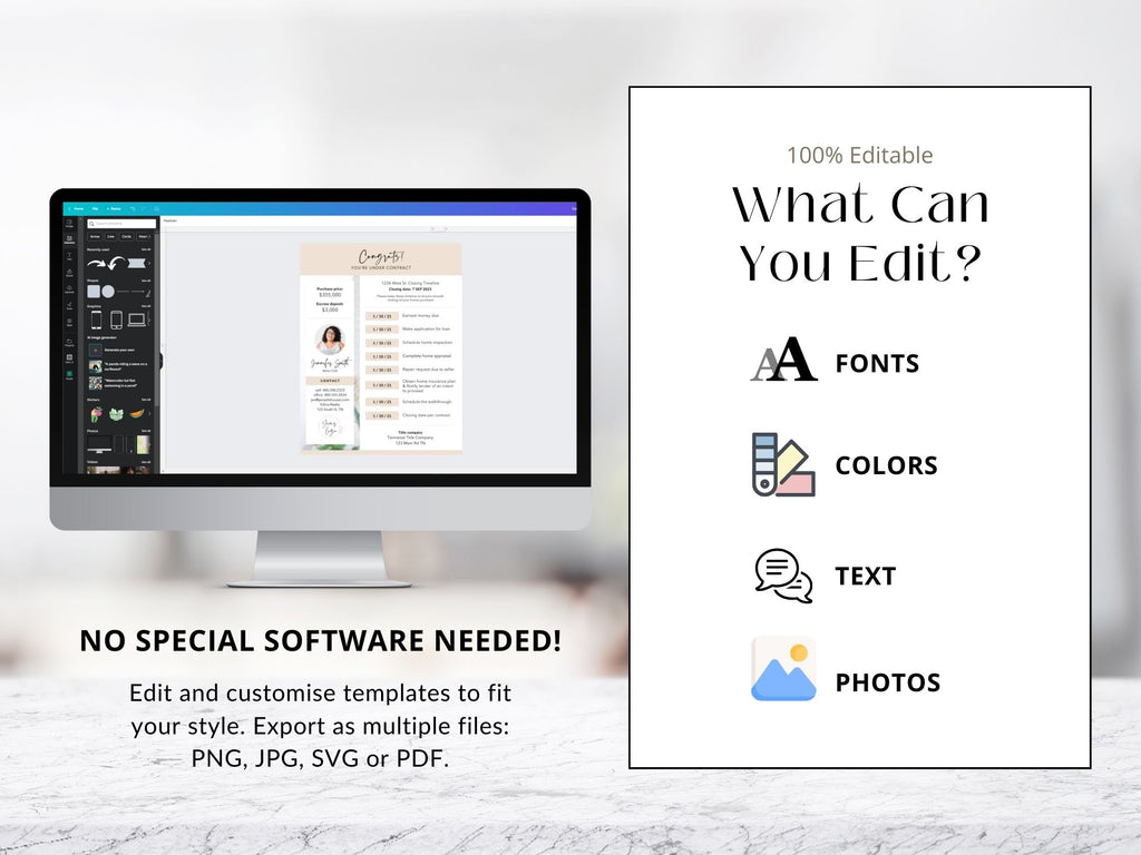 Under Contract Timeline Textable and Flyer Bundle - Professional real estate templates for seamless under-contract communication and client experience enhancement.