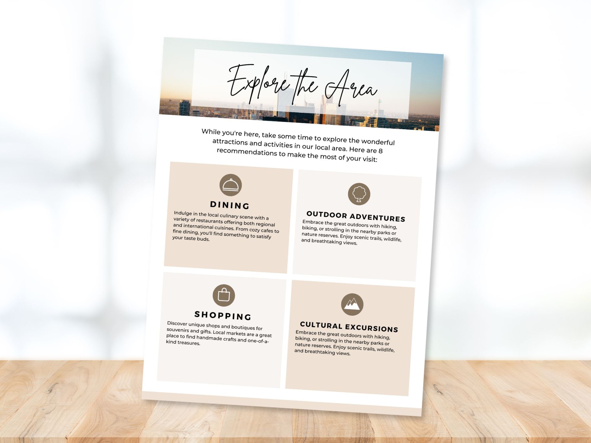 Explore the Area Airbnb Guide - Valuable insights and recommendations for seamless guest exploration in your vacation rental property.