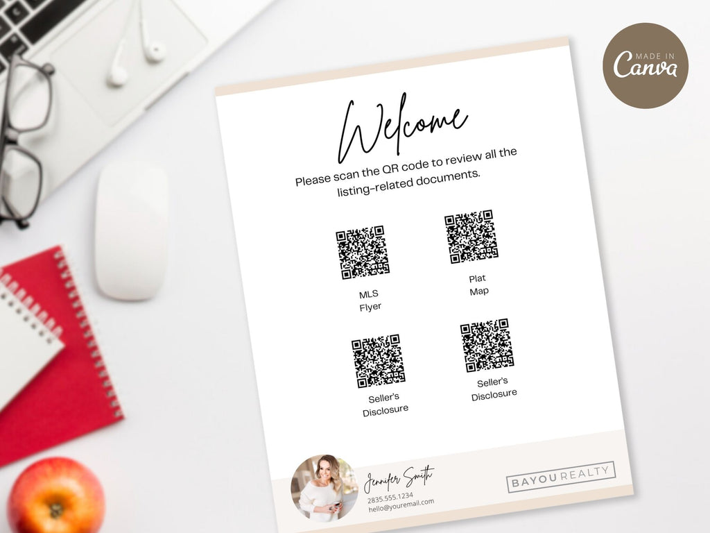 QR Code Listing Flyer - Elevate your property marketing with tech-savvy QR codes. Provide easy access to property details, enhancing the buyer's experience with innovative real estate marketing.
