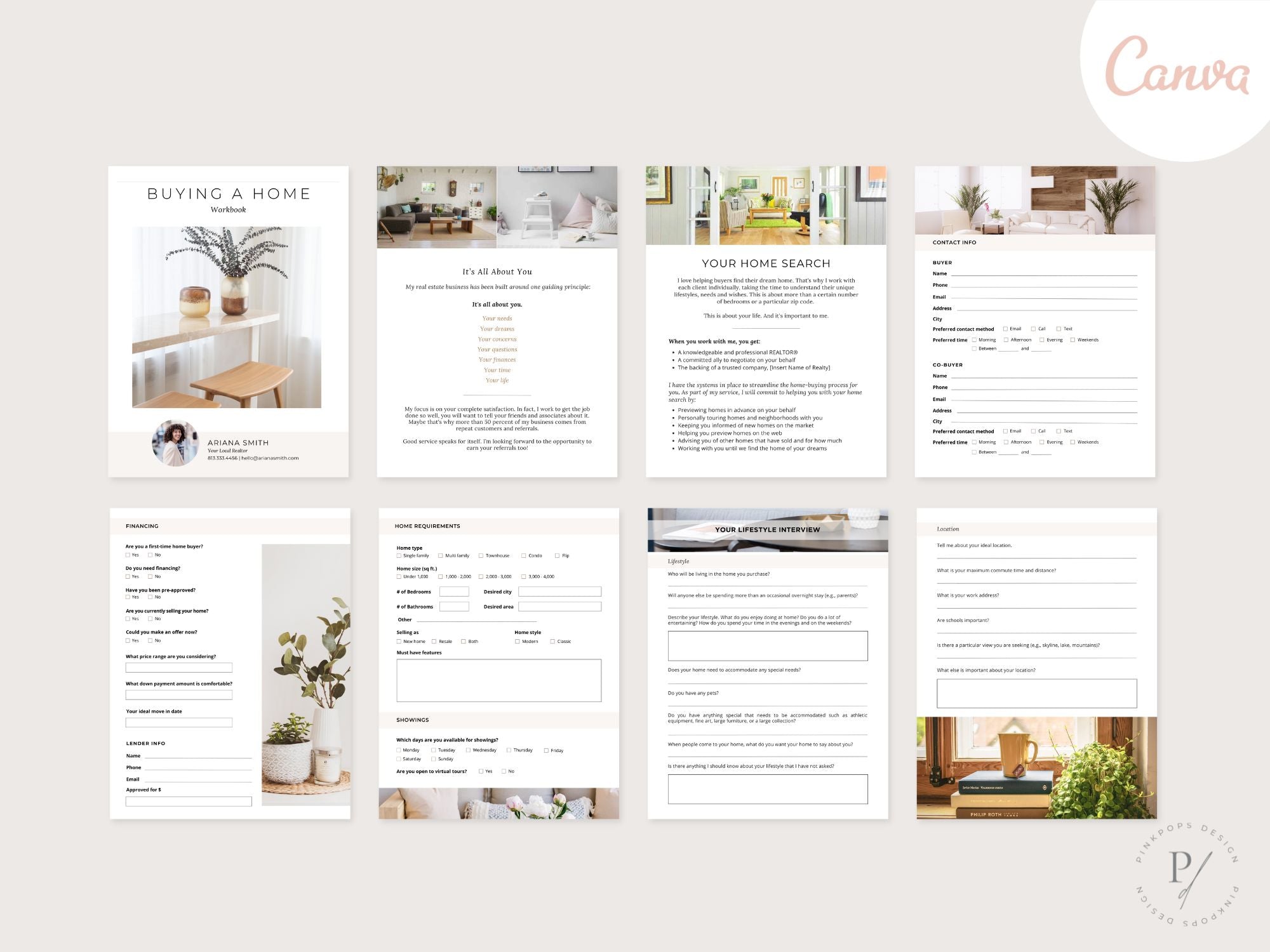 Minimal Buying A Home Workbook: Streamlining the home buying journey with essential prompts and organized sections for stress-free purchase.