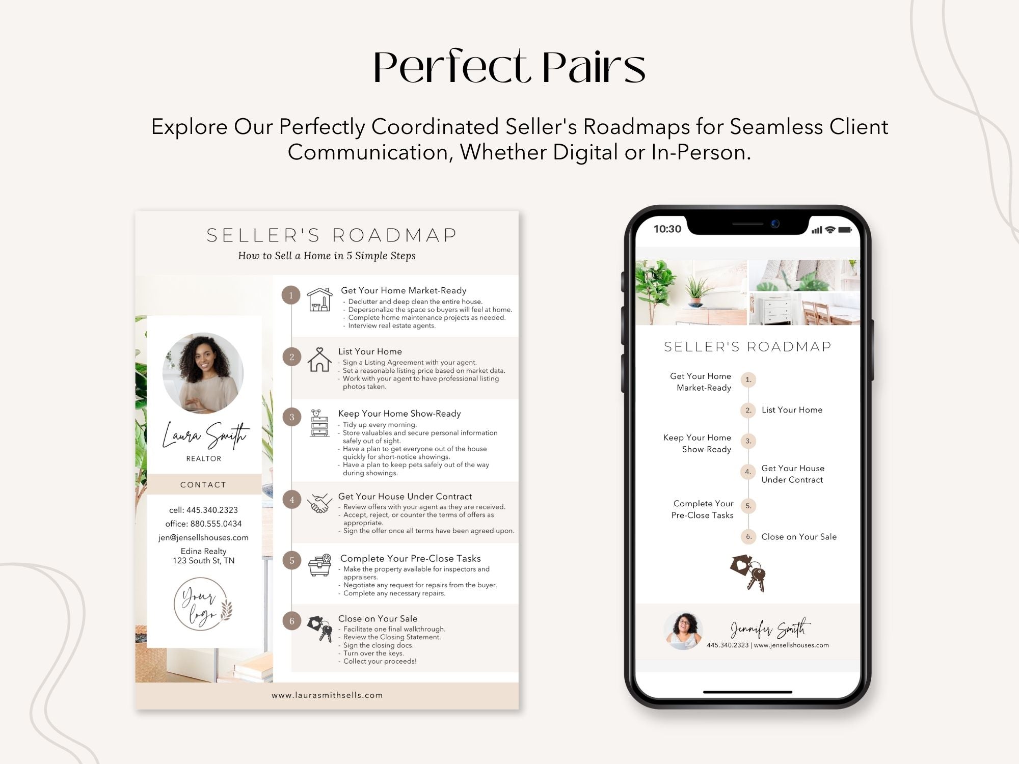 Home Seller's Roadmap Textable and Flyer Bundle Equip your home sellers with a detailed Seller's Roadmap and a convenient Textable Seller Roadmap for a seamless and successful home selling experience.