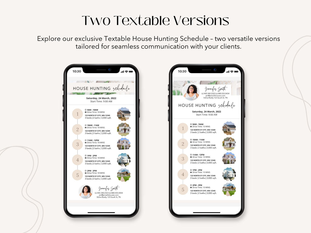House Hunting Textable and Checklist Bundle - Empower your clients with essential tools for a smooth and organized home search. Elevate your real estate services with this comprehensive bundle.