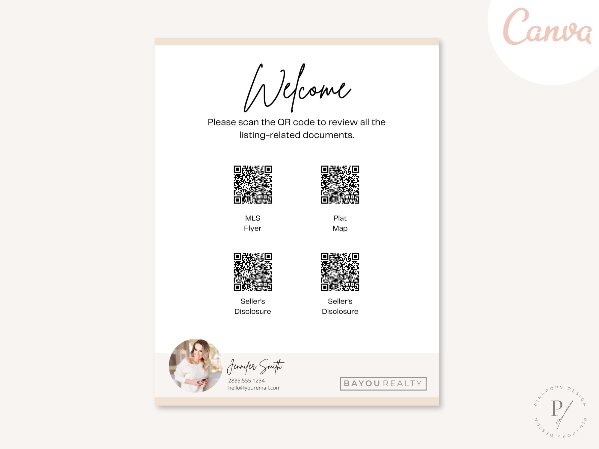 QR Code Listing Flyer - Elevate your property marketing with tech-savvy QR codes. Provide easy access to property details, enhancing the buyer's experience with innovative real estate marketing.