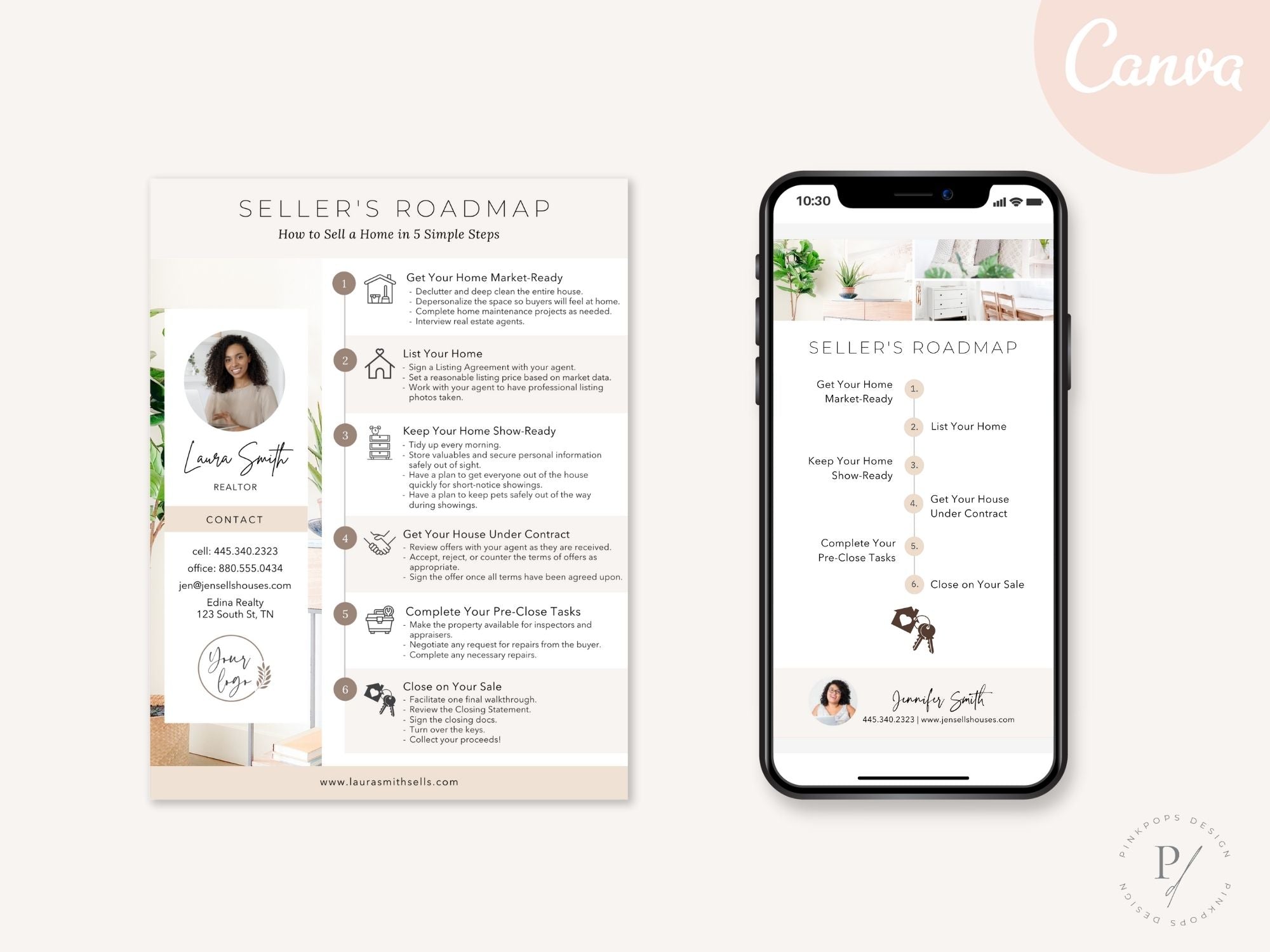 Home Seller's Roadmap Textable and Flyer Bundle Equip your home sellers with a detailed Seller's Roadmap and a convenient Textable Seller Roadmap for a seamless and successful home selling experience.